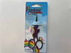 Rainbow unicorn saks 10 cm i rustfri stål
